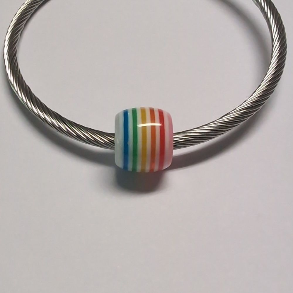 Rainbow Charm for‎ Pandora Style Bracelet